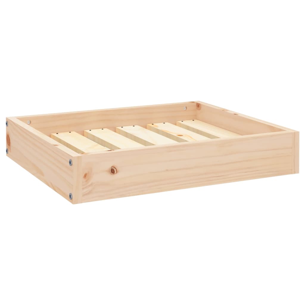 Cama para cães 51,5x44x9 cm madeira de pinho maciça