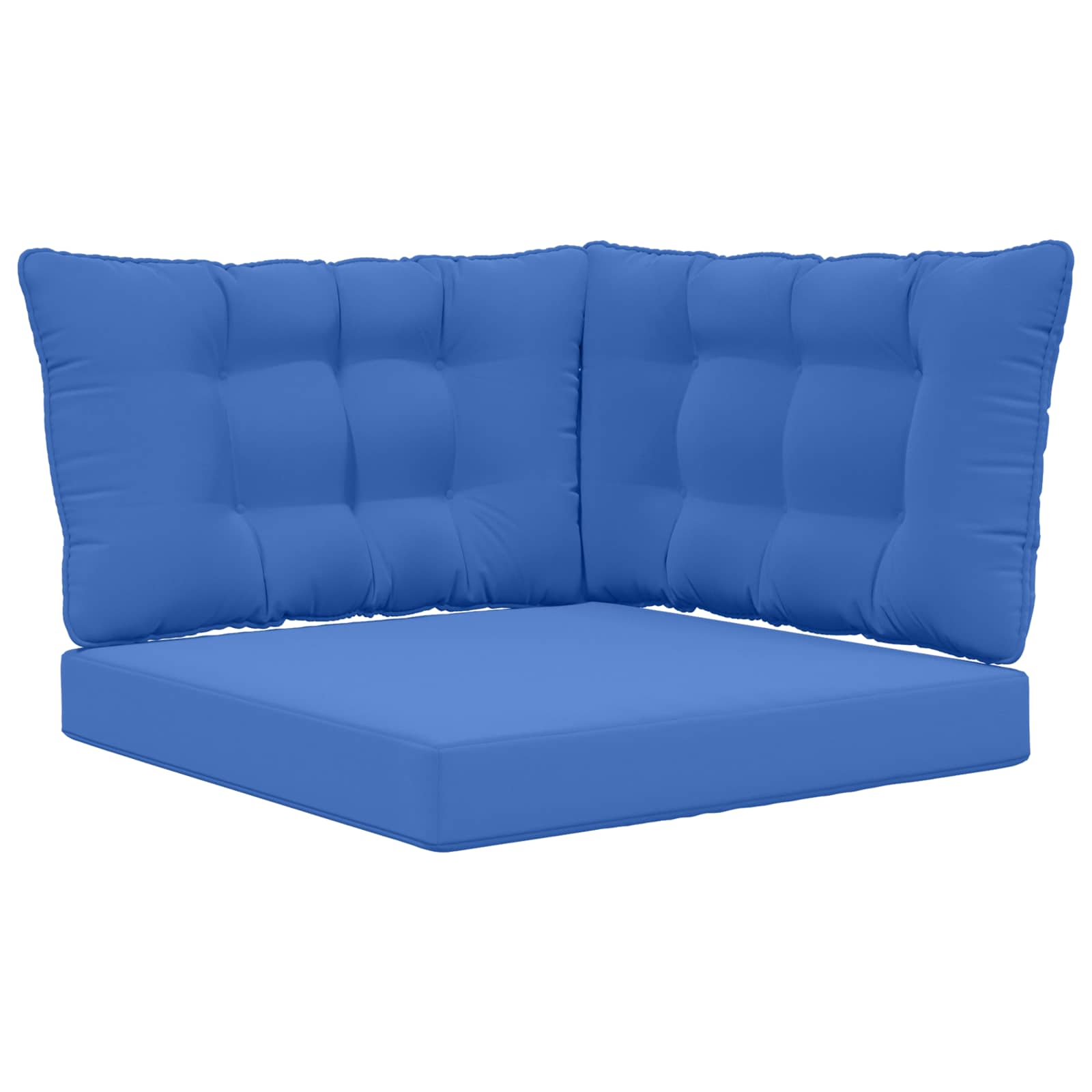 Almofada para sofá externo poliéster azul royal 80 x 43 x 10 cm