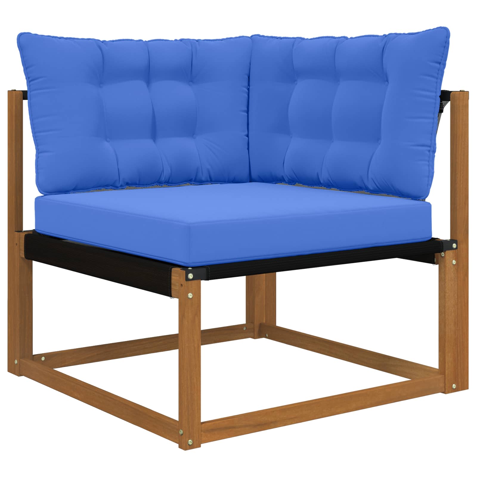 Almofada para sofá externo poliéster azul royal 80 x 43 x 10 cm