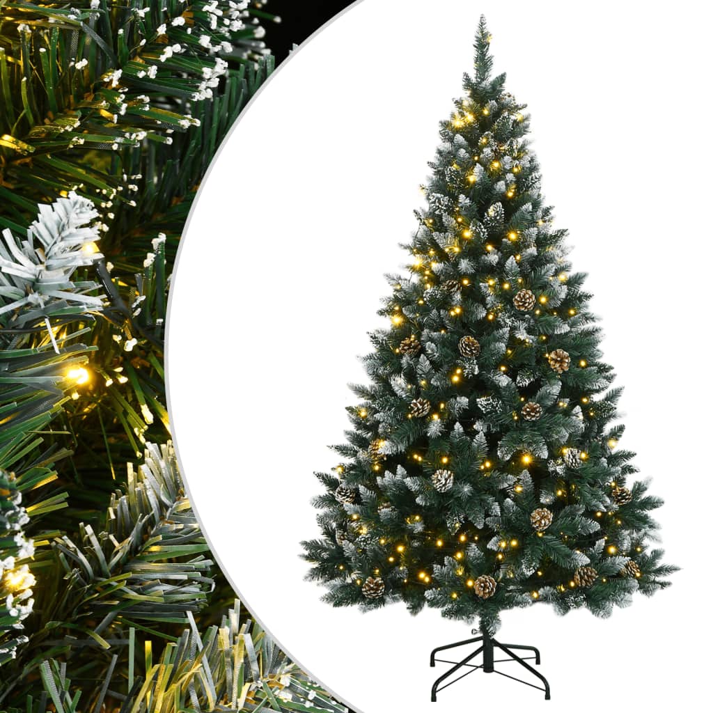 Árvore de natal artificial com 150 luzes LED 150 cm
