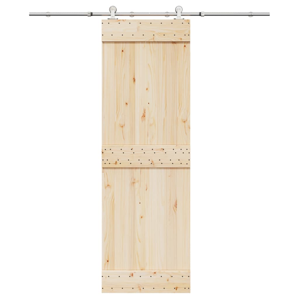 Kit ferragens p/ porta deslizante 183cm aço inoxidável prateado