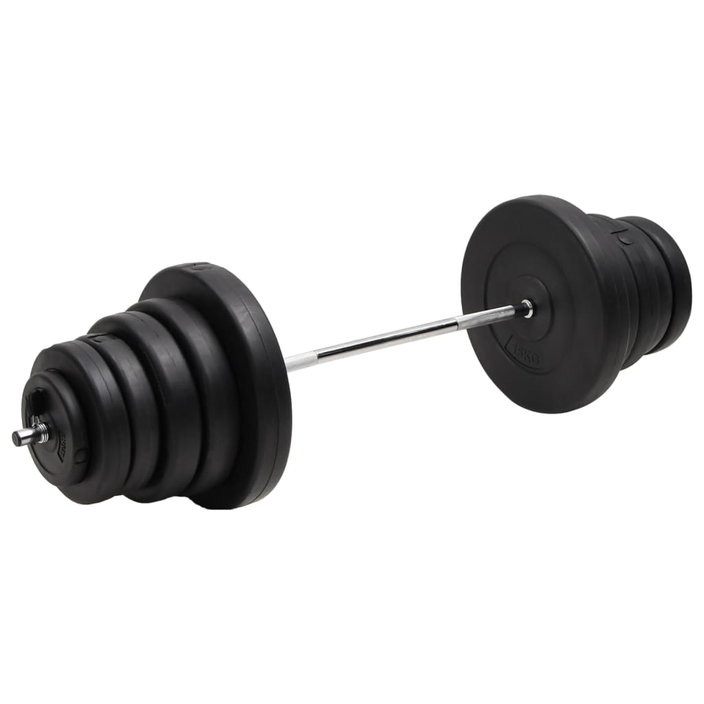 Barra com discos 90 kg