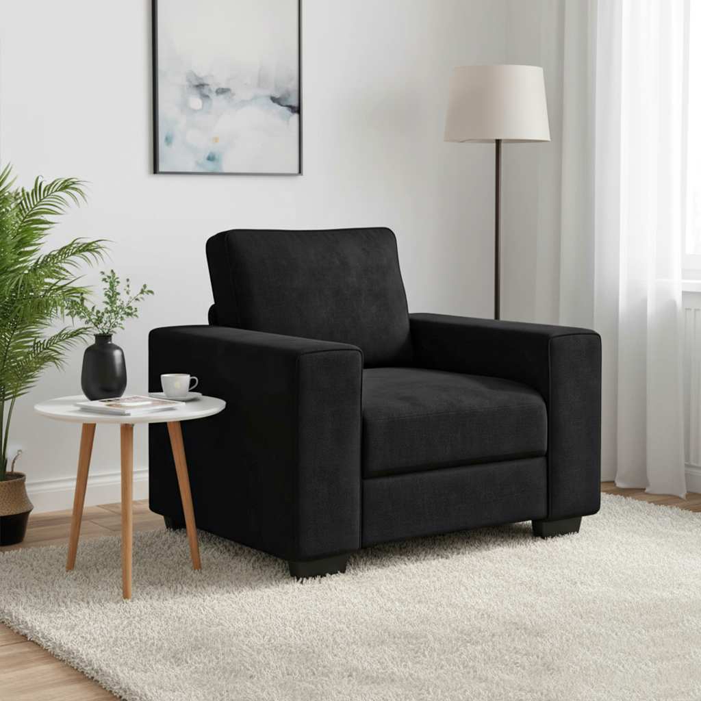 Poltrona 100x77x82 cm veludo preto