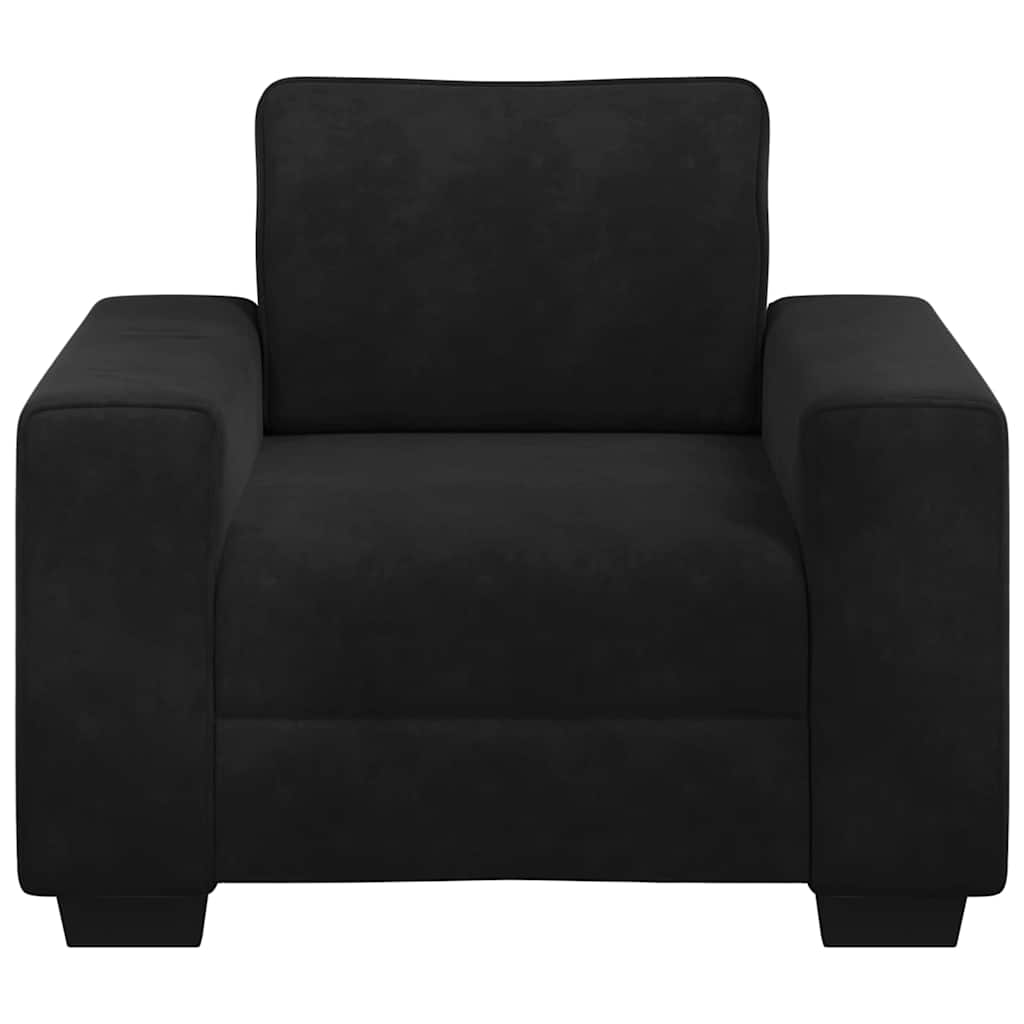 Poltrona 100x77x82 cm veludo preto