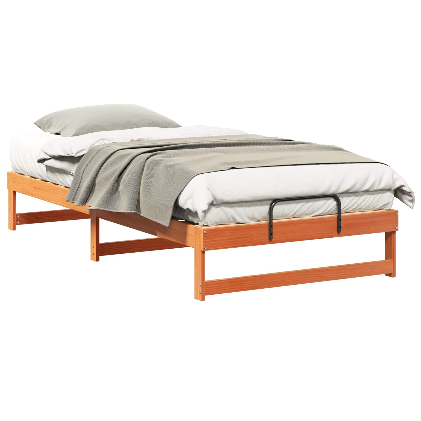 Estrutura da cama castanho 100 x 210 cm