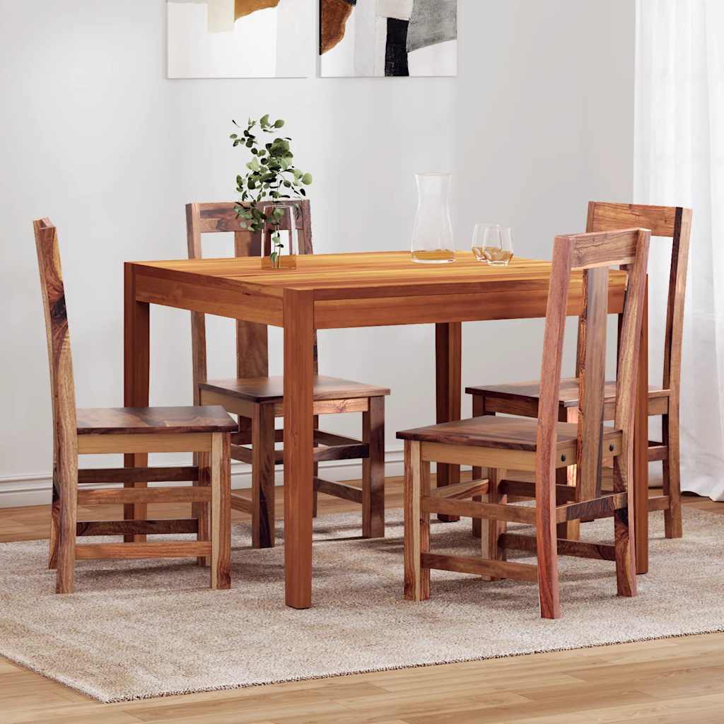 Cadeiras de jantar 4 pcs madeira maciça