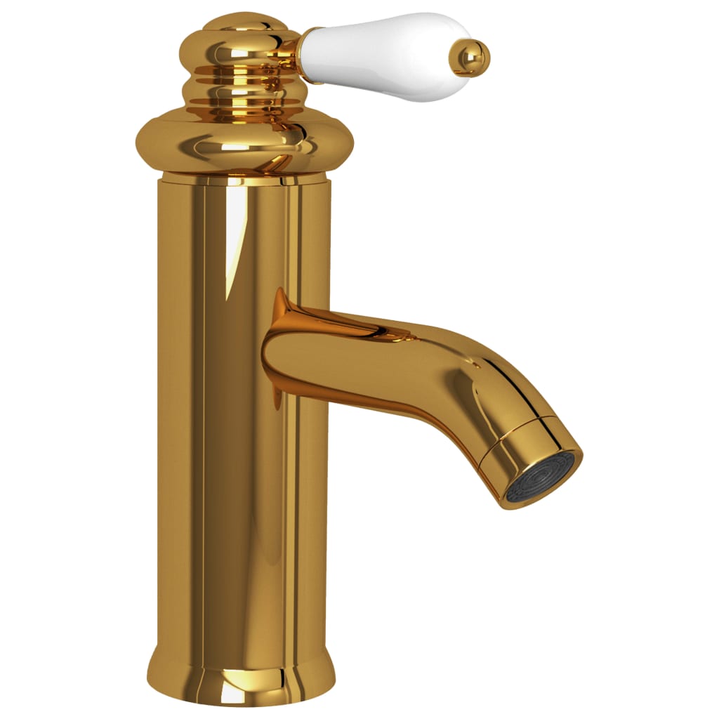 Torneira para lavatório de casa de banho 130x180 mm dourado