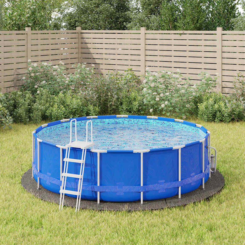 Pano para chão de piscinas ø366 cm poliéster geotêxtil cinza