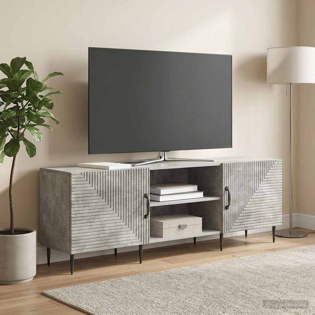 Gabinete para TV cinzento cimento 150 x 31 x 50 cm
