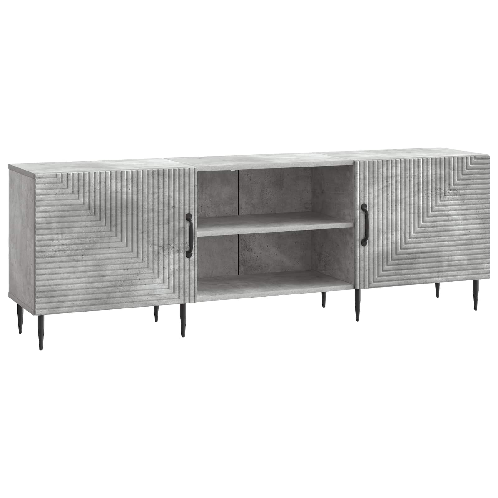 Gabinete para TV cinzento cimento 150 x 31 x 50 cm