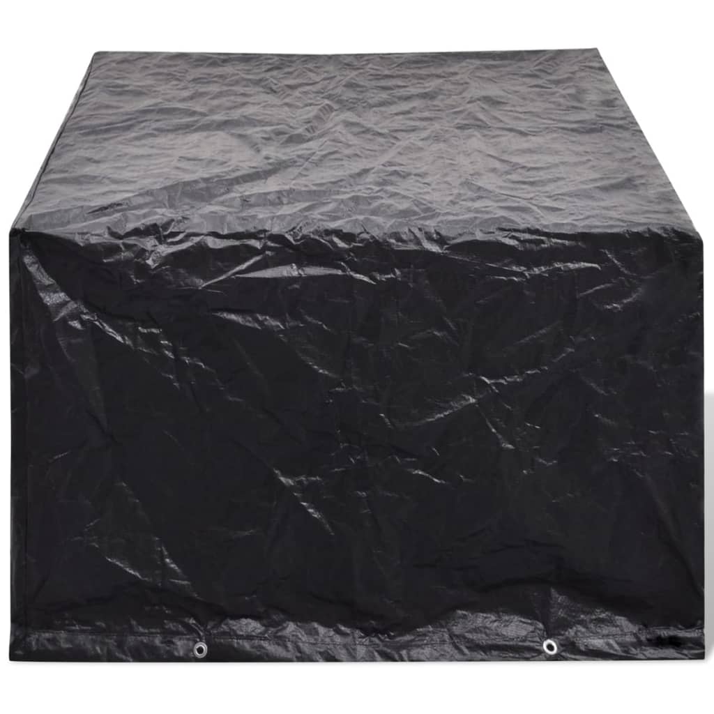 Conjunto capas p/ mobiliário jardim 2 pcs 8 ilhós 180x140 cm