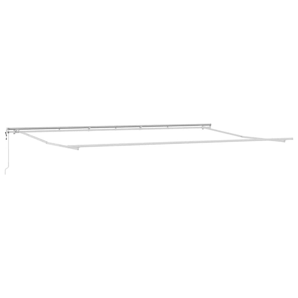 Toldo retrátil automático 500x300 cm antracite e branco