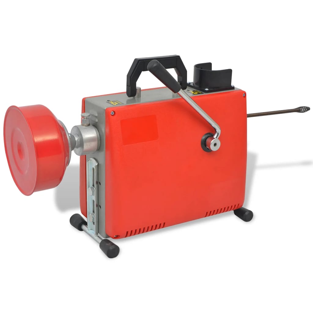 Máquina desentupidora de canos 250 w 15mx16 mm 4,5mx9,5mm