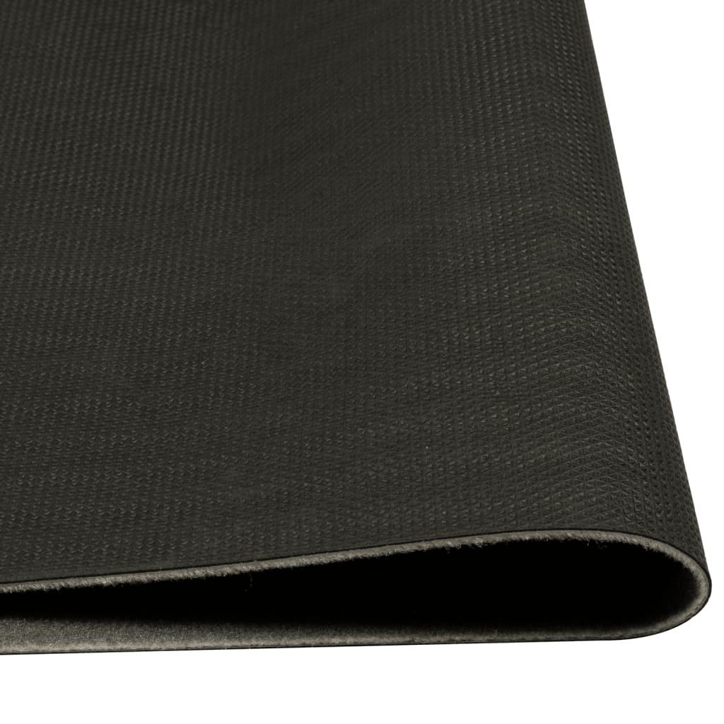 Tapete de cozinha lavável 60x180 cm veludo padrão morning preto