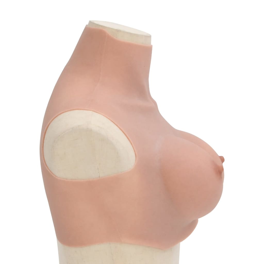 Peitoral de silicone natural copa e