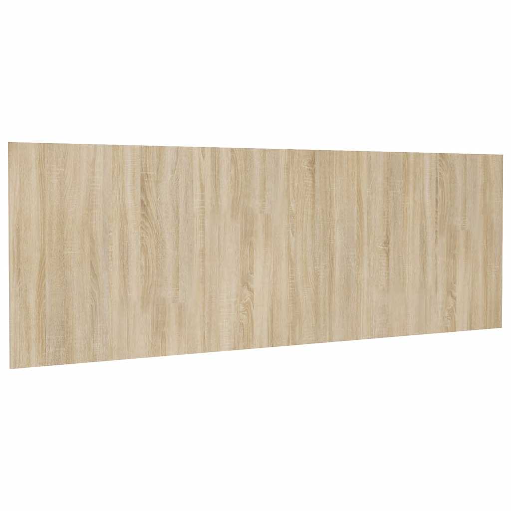 Cabeceira parede 240x1,5x80cm derivados madeira carvalho sonoma