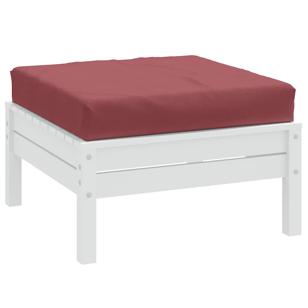 Almofadão p/ paletes 60x60x9,5 cm mesclado tecido vermelho tinto