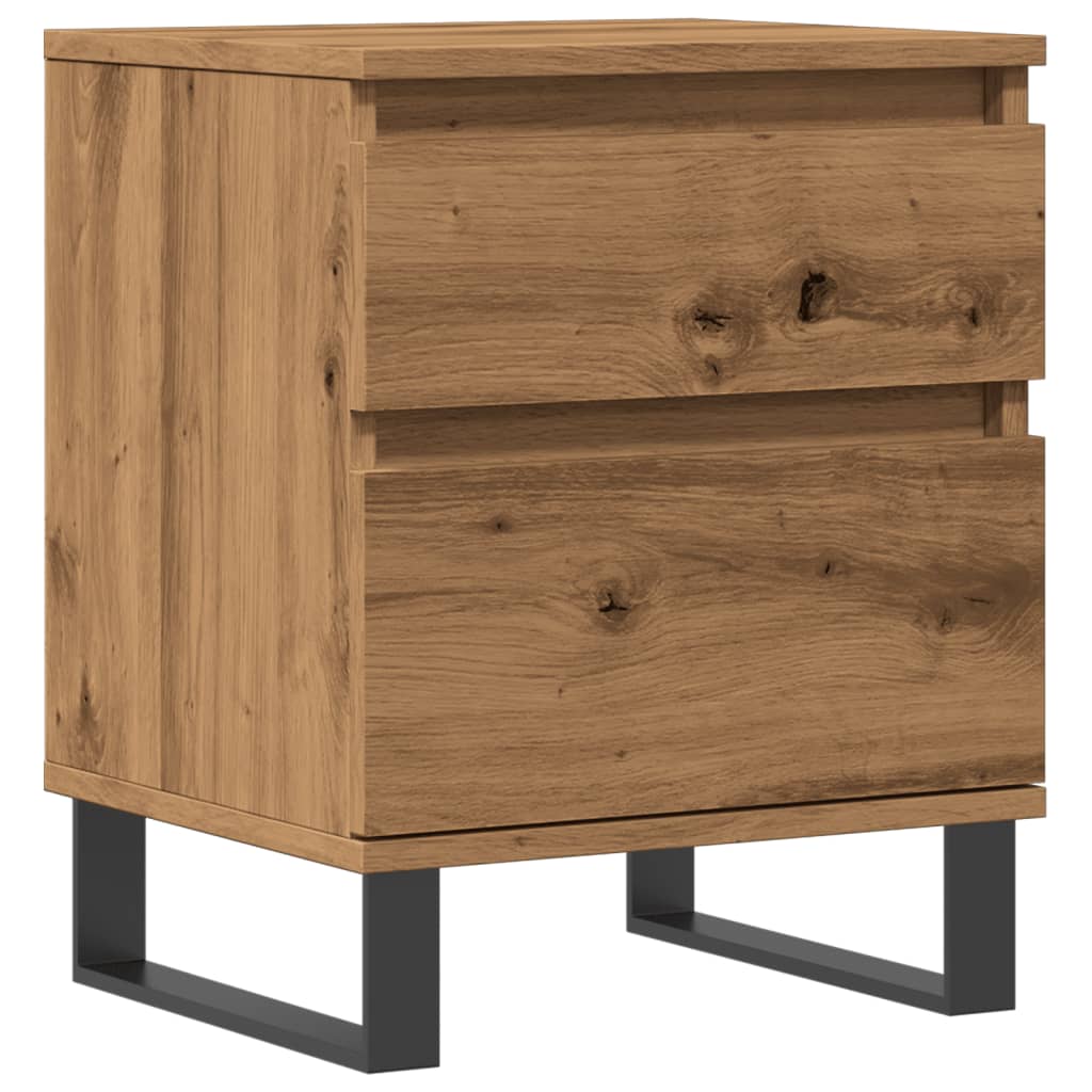 Mesa cabeceira 40x35x50 cm derivados madeira carvalho artisiano