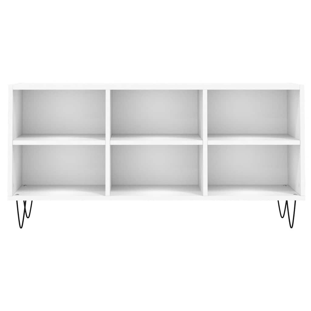 Armário de TV 103,5x30x50 cm derivados de madeira branco