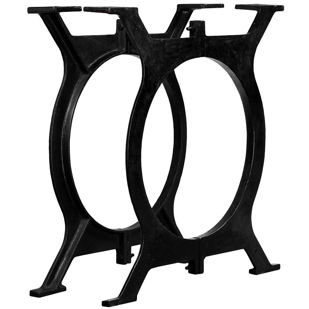 Pernas p/ mesa de jantar 2 pcs estrutura em o ferro fundido