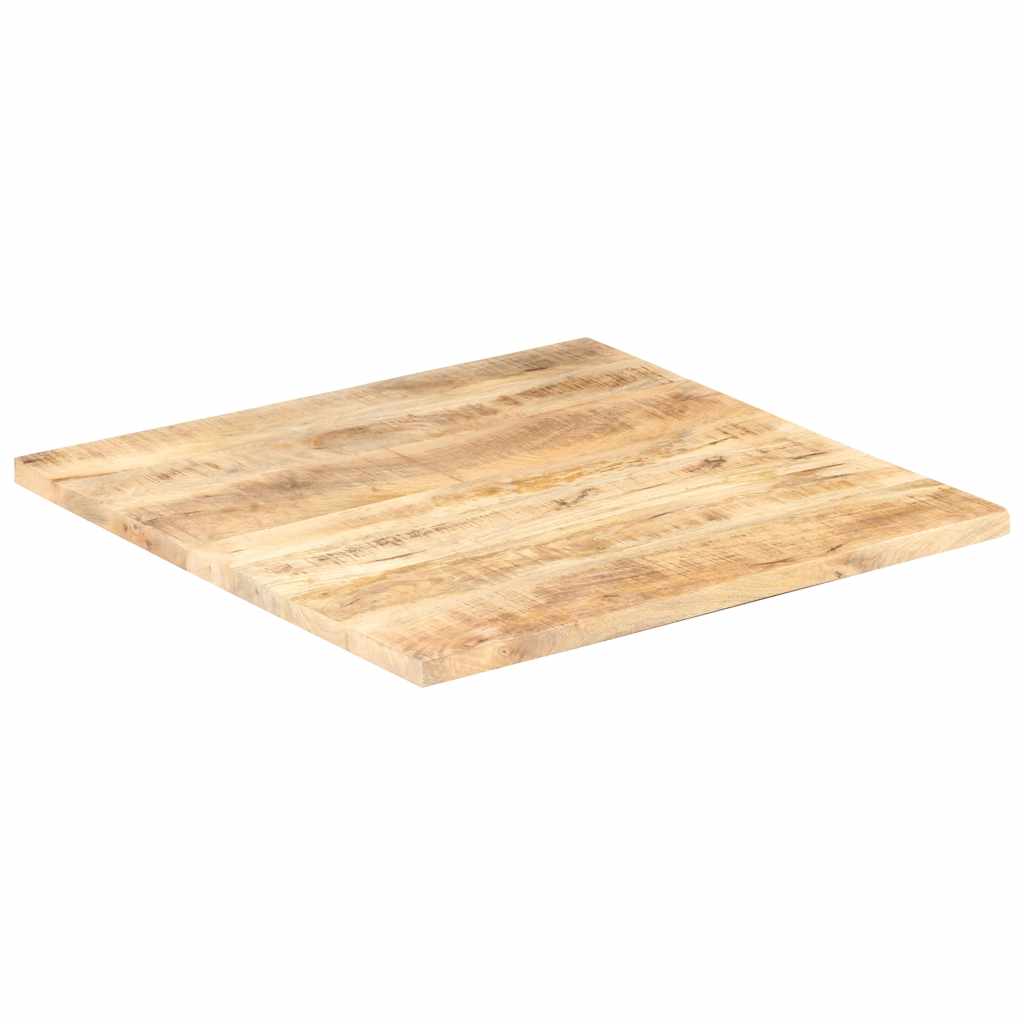 Tampo de mesa madeira de mangueira maciça 25-27 mm 80x80 cm