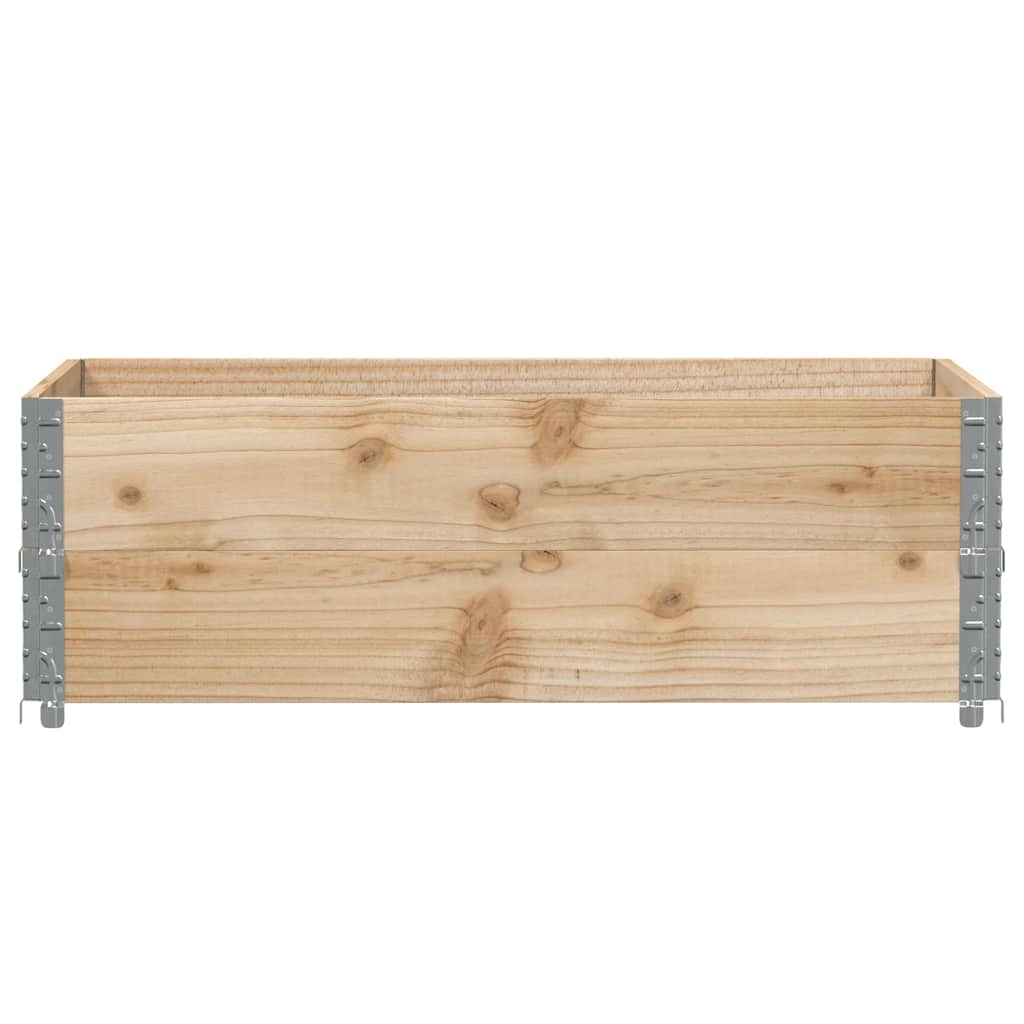 Colares para paletes 2 pcs 120x80 cm madeira de pinho maciça