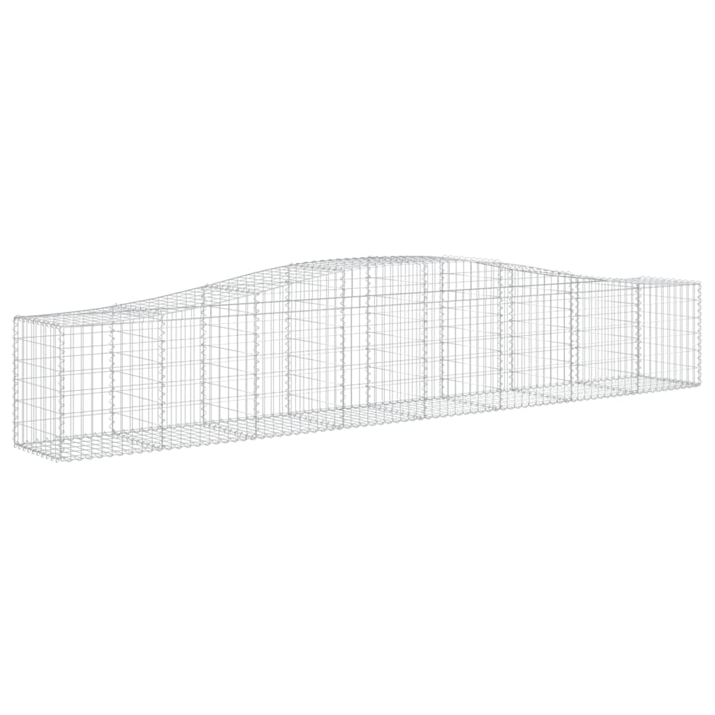 Cestos gabião arqueados 20pcs 400x50x60/80 cm ferro galvanizado