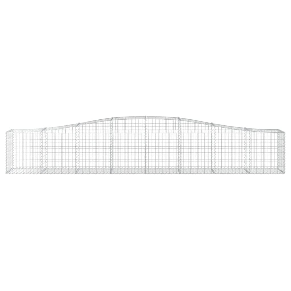 Cestos gabião arqueados 20pcs 400x50x60/80 cm ferro galvanizado