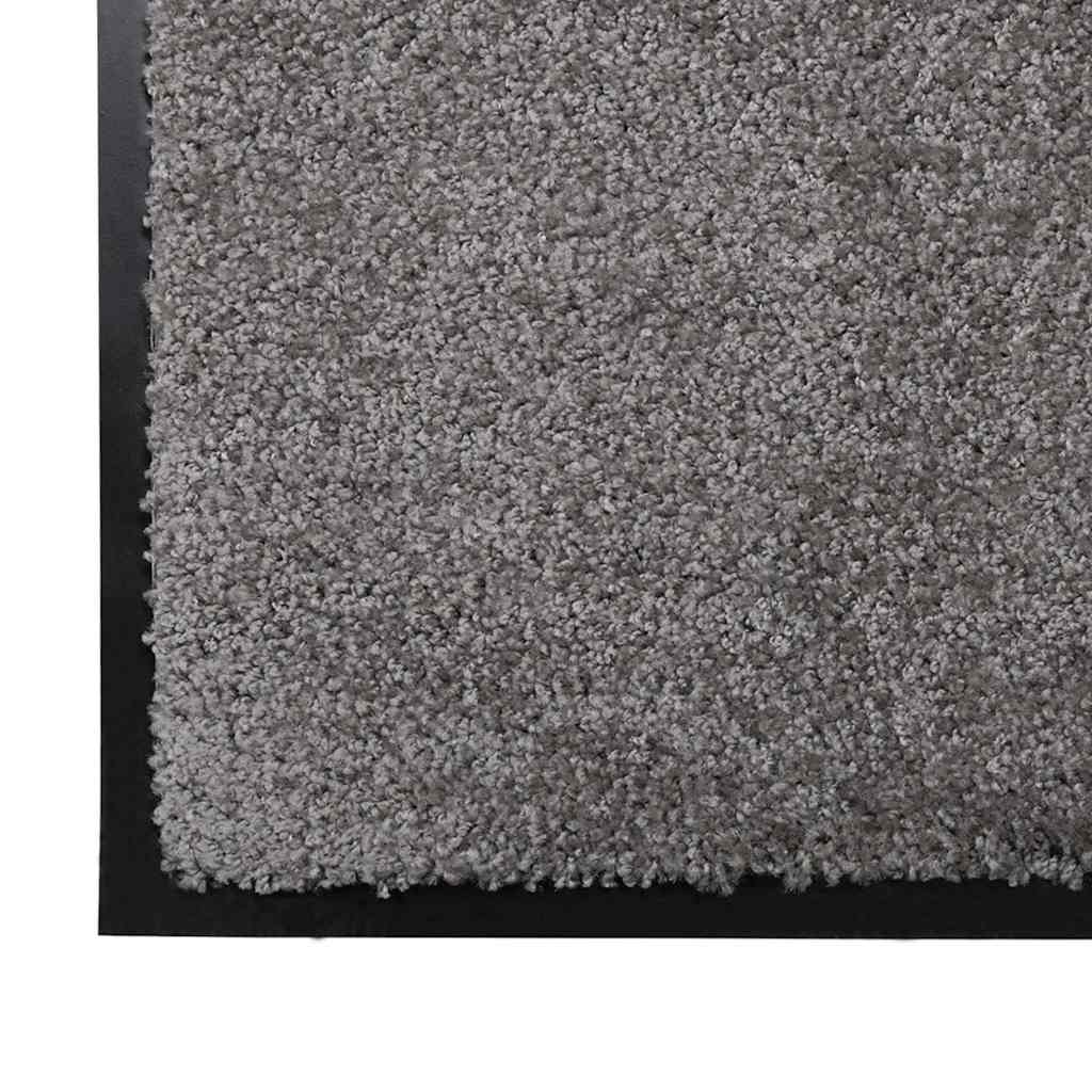 Tapete de entrada cinzento-claro 60 x 40 x 1.2 cm