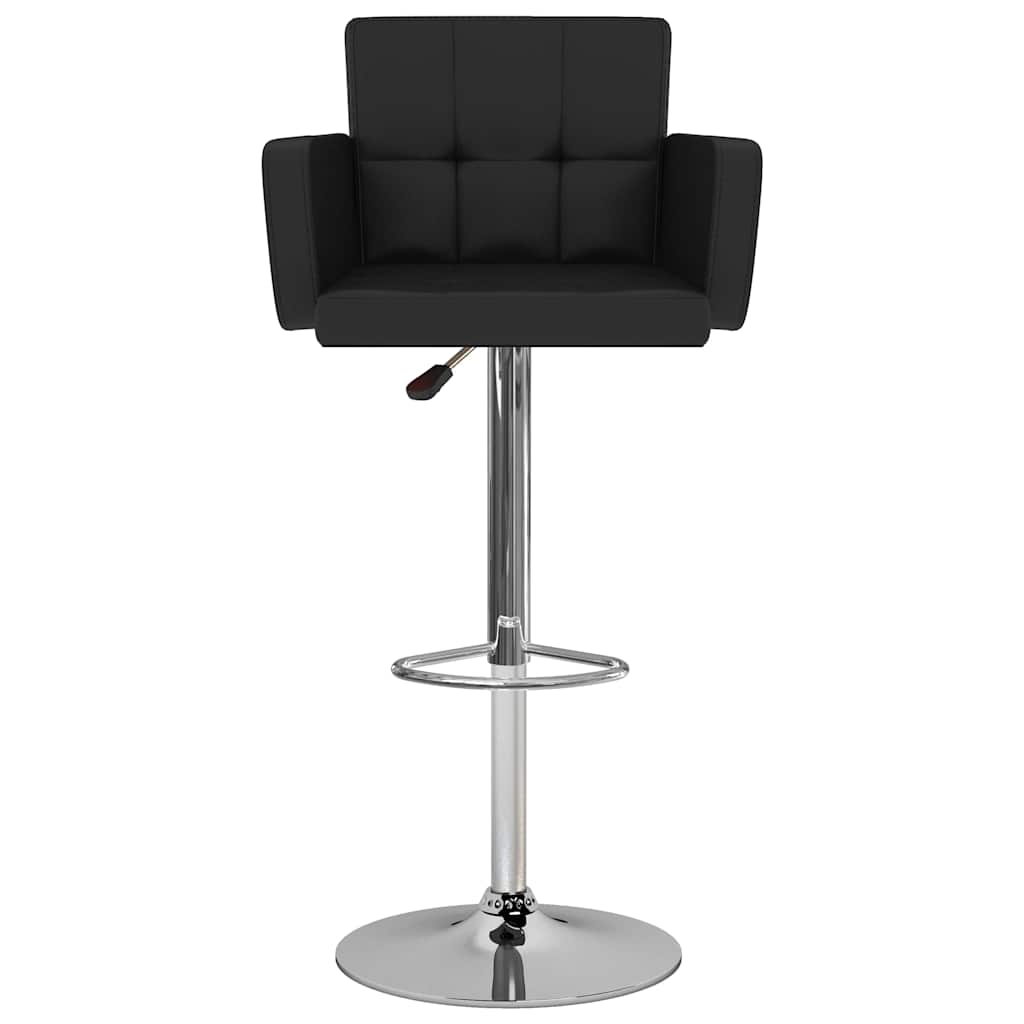 Bancos de bar 2 pcs couro artificial preto