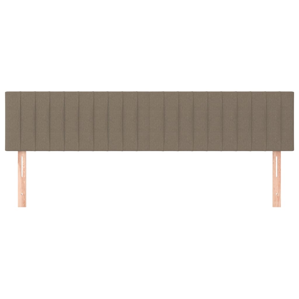 Cabeceiras cinzento-acastanhado 180x5x78/88 cm tecido