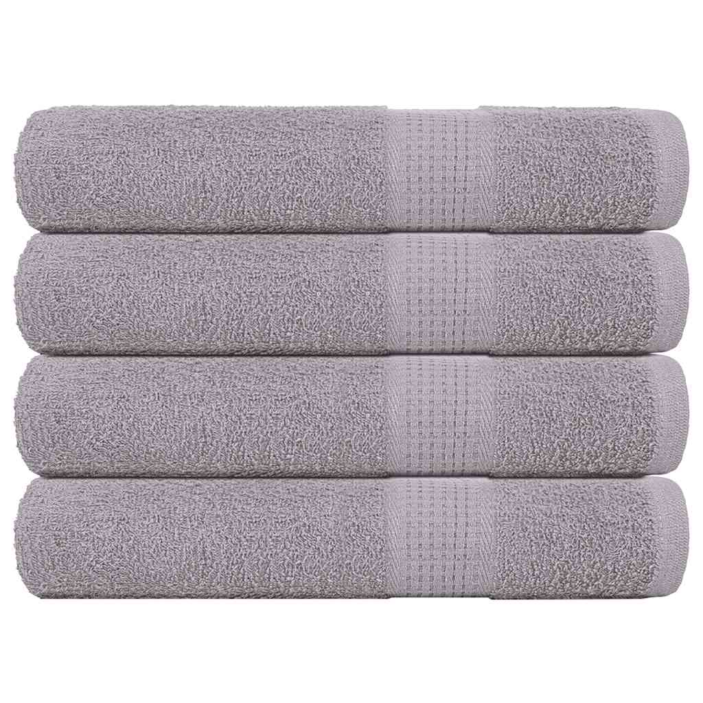 Toalhas de sauna frogn 4 pcs 80x200 cm 360 g/m² cinzento