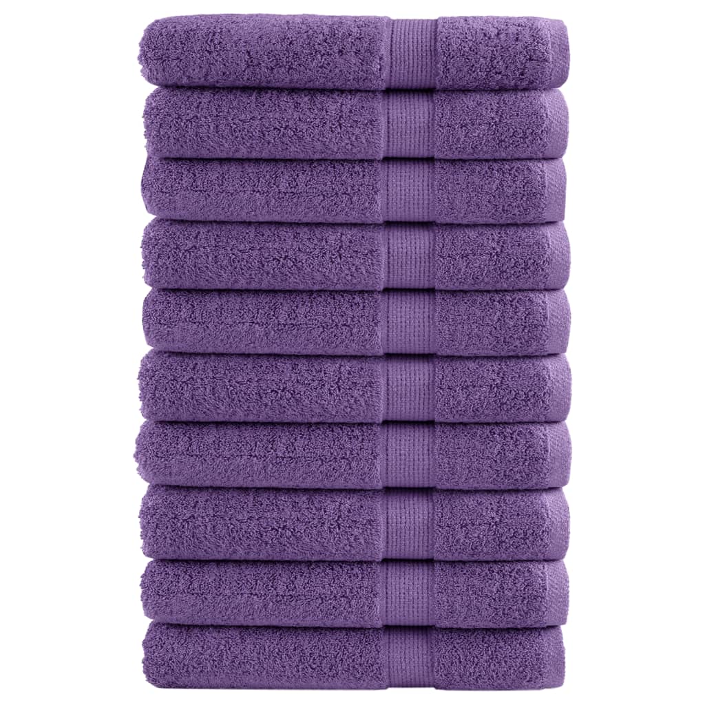 Toalhas de sauna premium solund 10 pcs 80x200 cm 600 gsm roxo