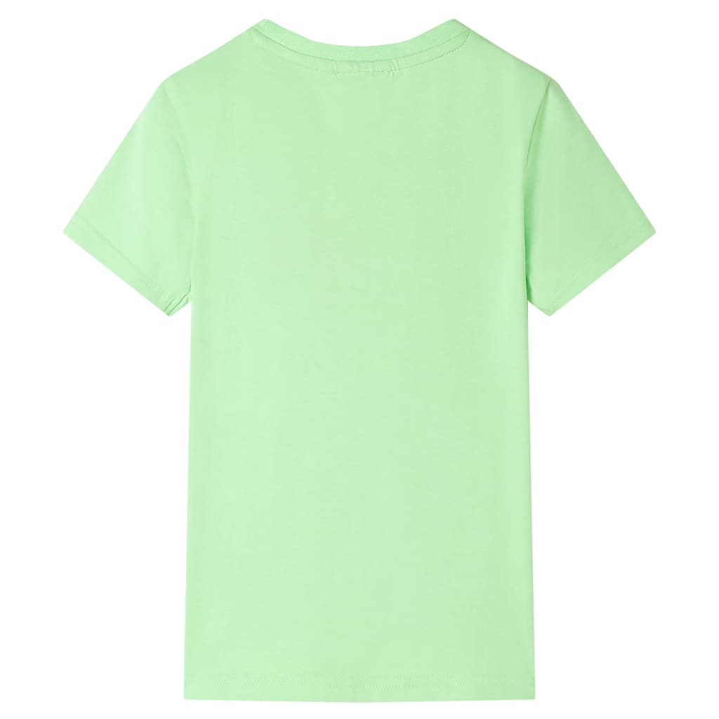 T-shirt para criança verde-néon 128
