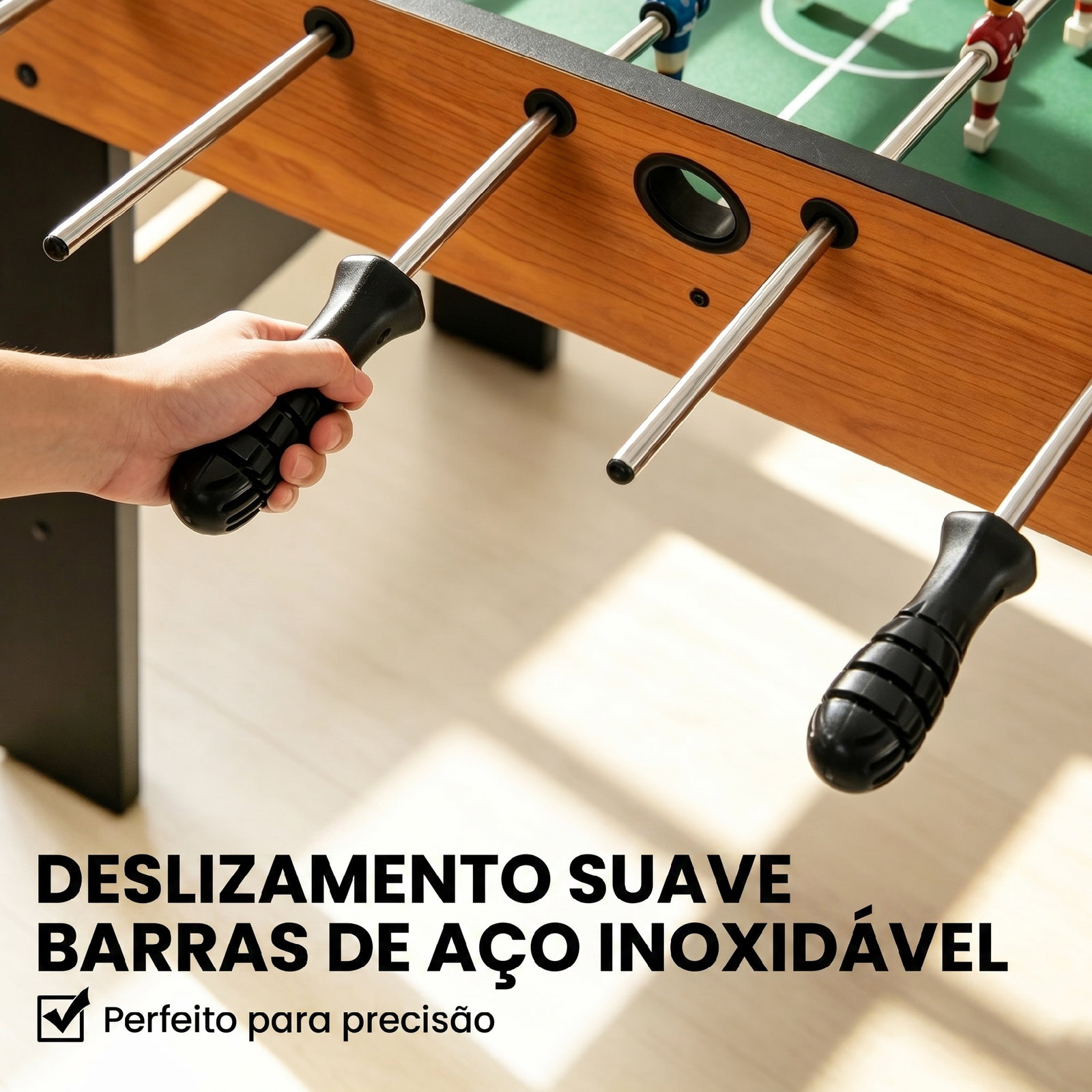 Mesa de Matraquilho Dobrável Matraquilho com 22 Jogadores e 2 Placares para Crianças e Adultos 98x42x62,5 cm Madeira e Preto