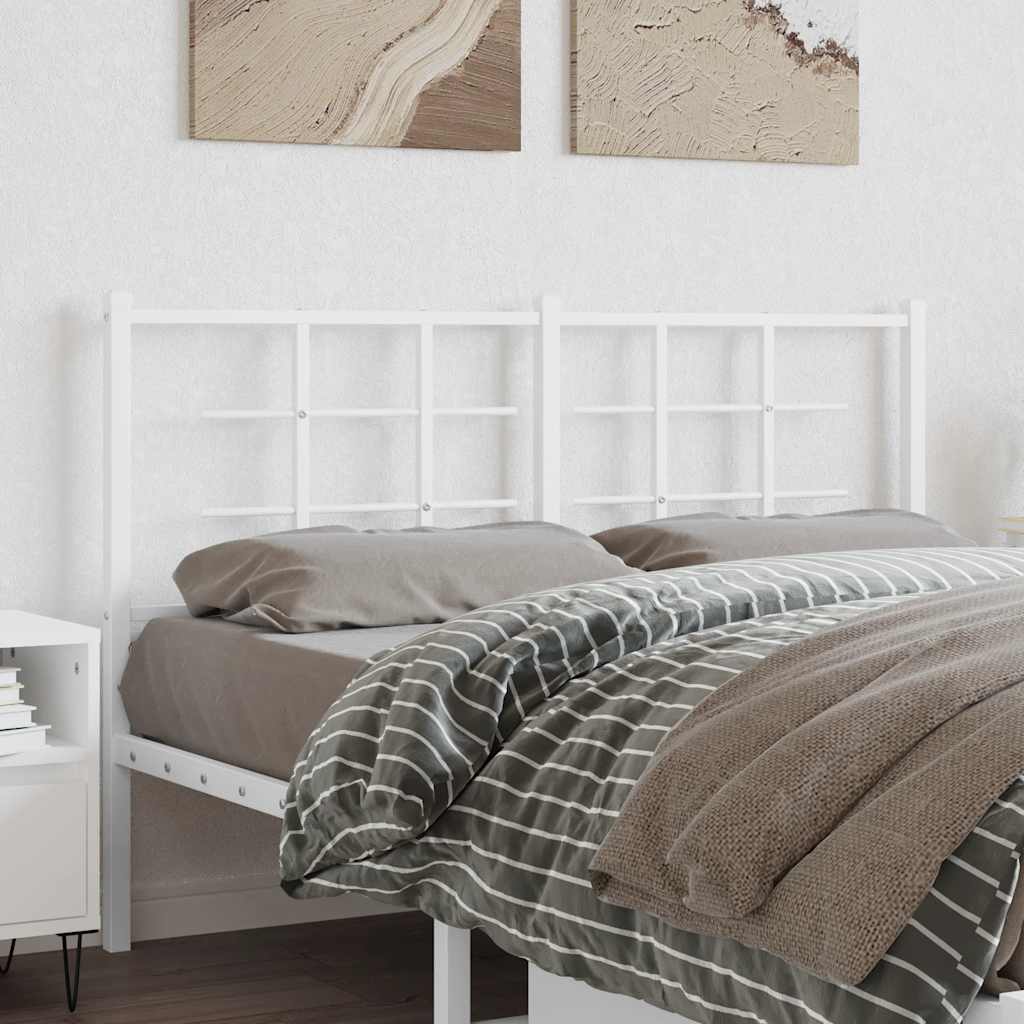 Cabeceira de substituição 135 cm metal branco