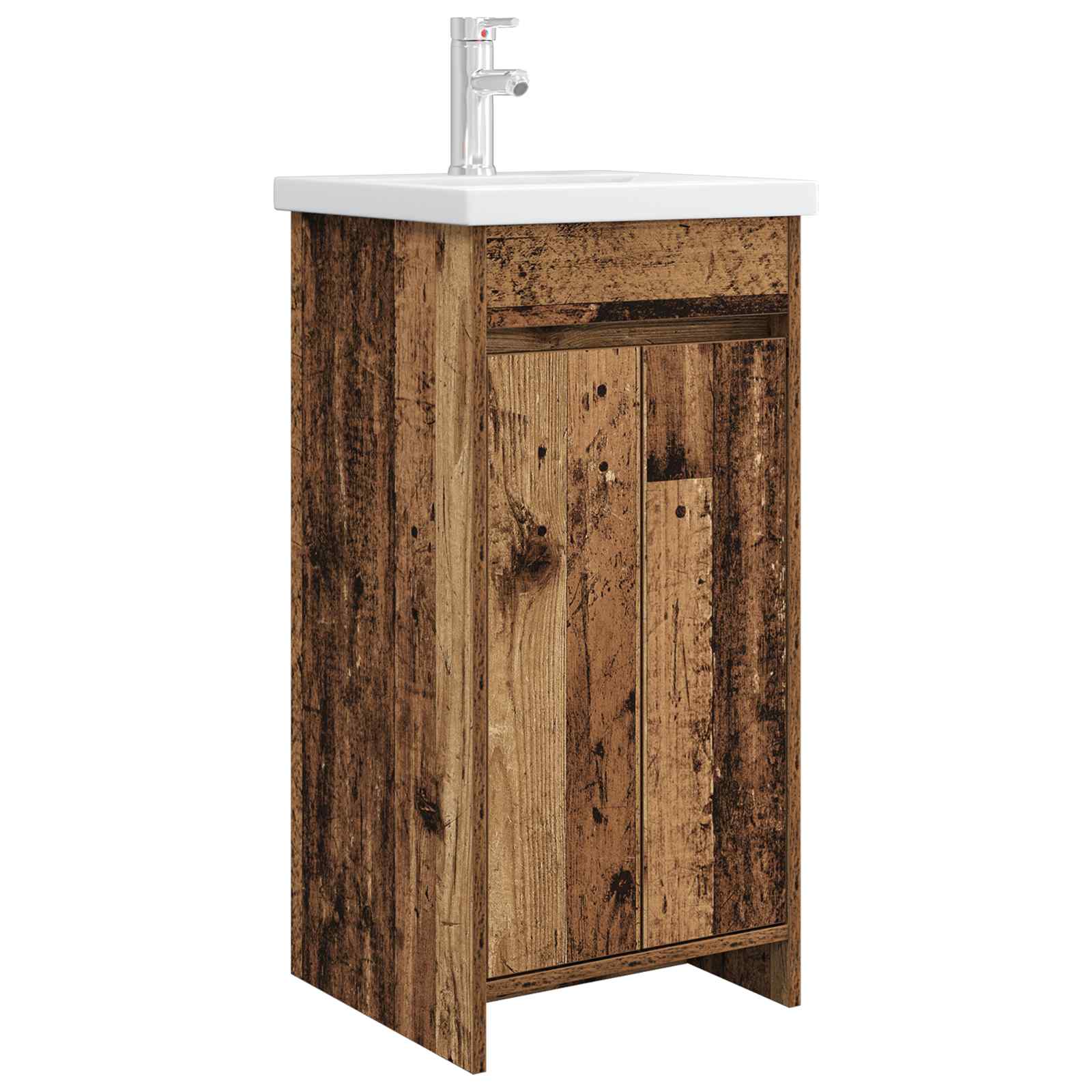 Gabinete de banheiro com pia madeira antiga 42 x 40 x 84,5 cm