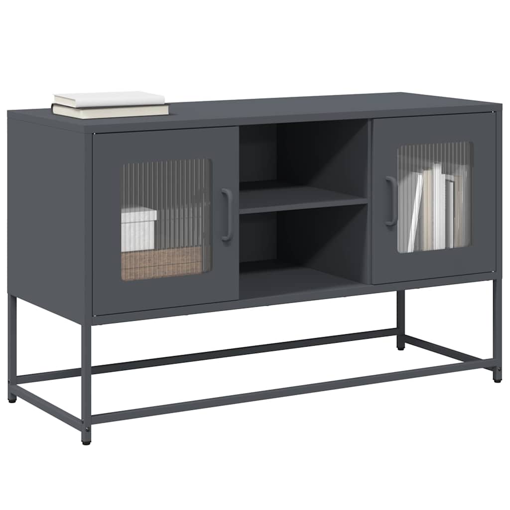 Móvel de TV 100,5x39x60,5 cm aço antracite