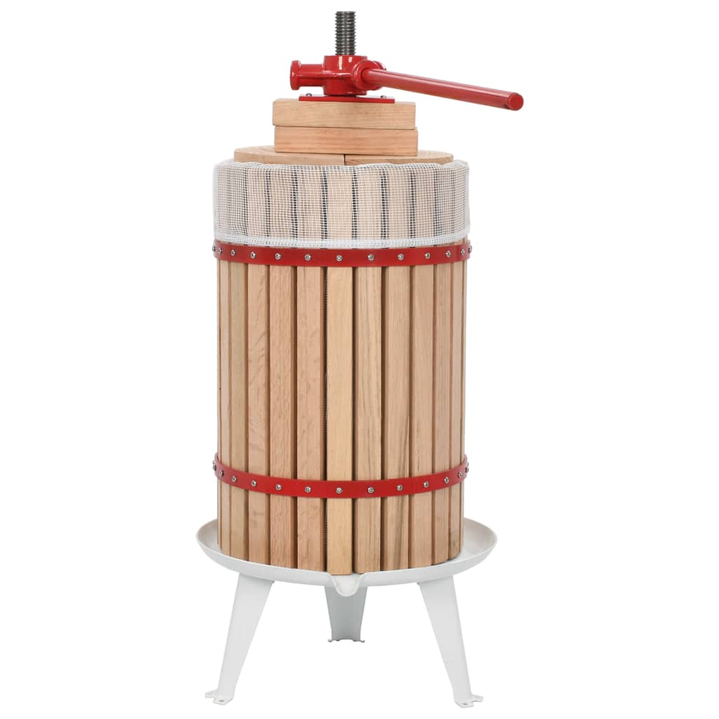 Prensa para fruta e vinho com saco de pano 24 l carvalho