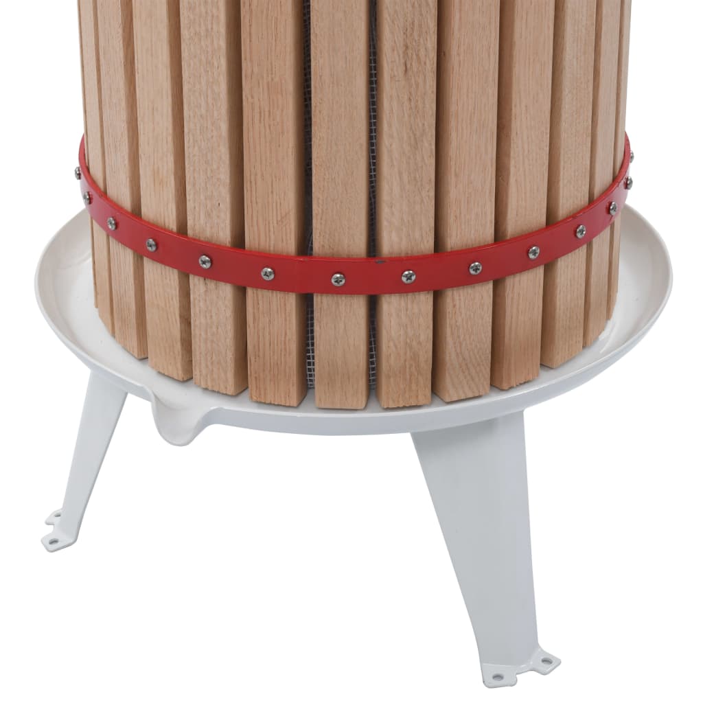 Prensa para fruta e vinho com saco de pano 24 l carvalho
