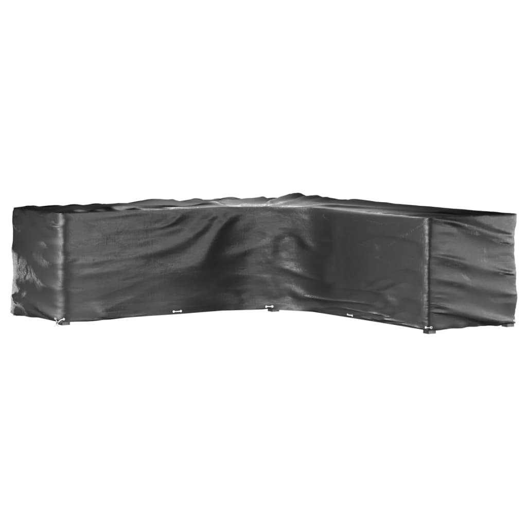 Capas p/ mobília jardim forma de l 2 pcs 20 ilhós 300x300x90 cm