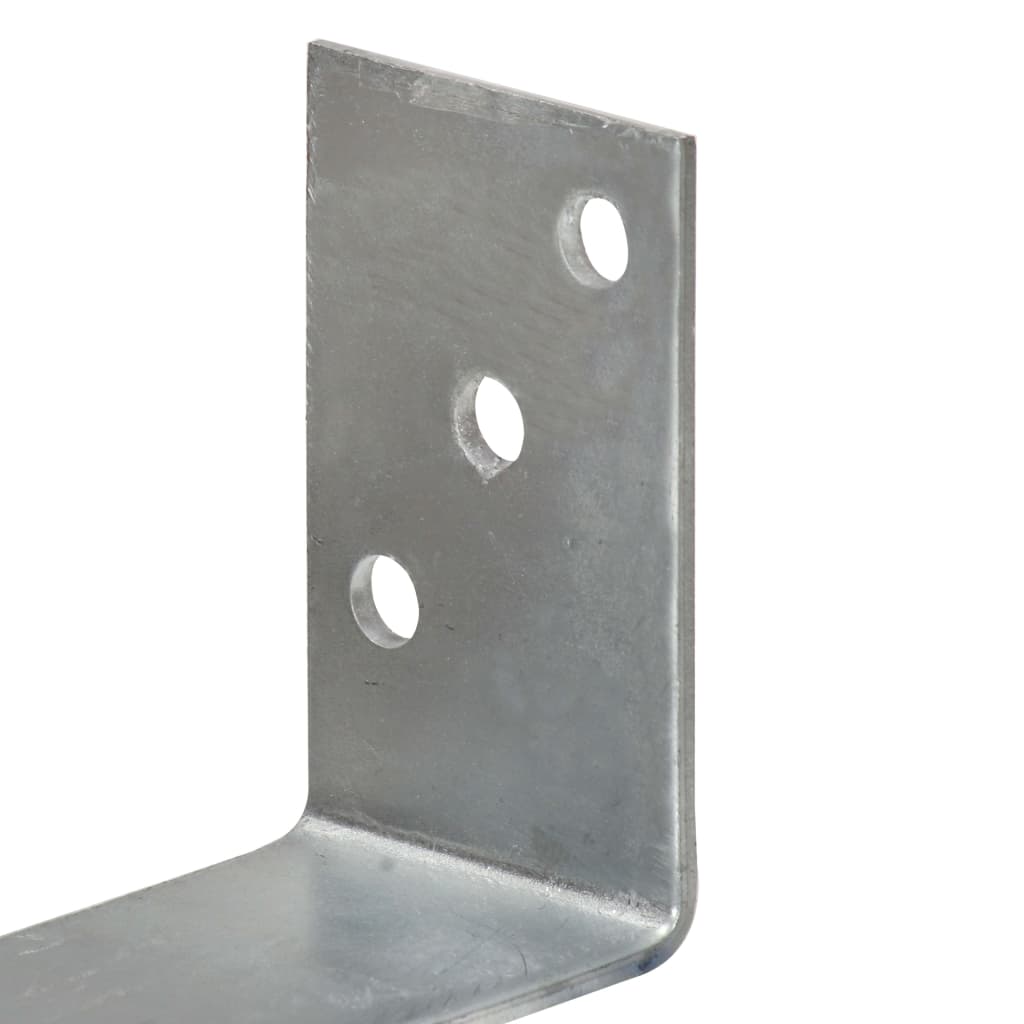 Âncoras de vedação 6 pcs 8x6x30 cm aço galvanizado prateado