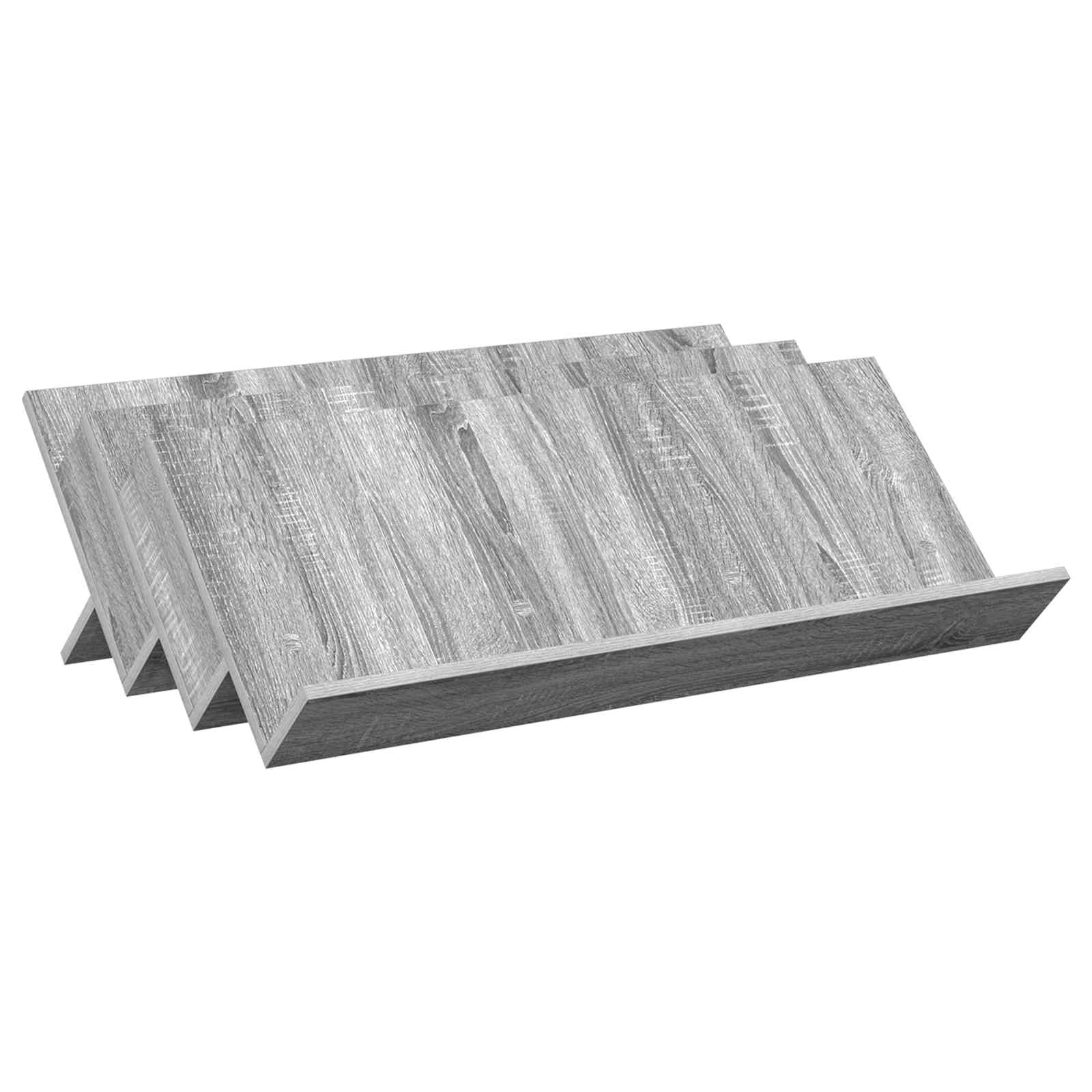 Estante de revistas cinza sonoma 90 x 53 x 28,5 cm