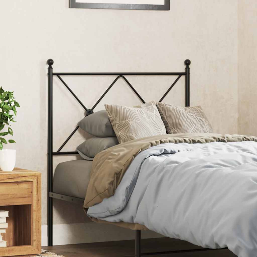 Cabeceira de substituição 75 cm metal preto