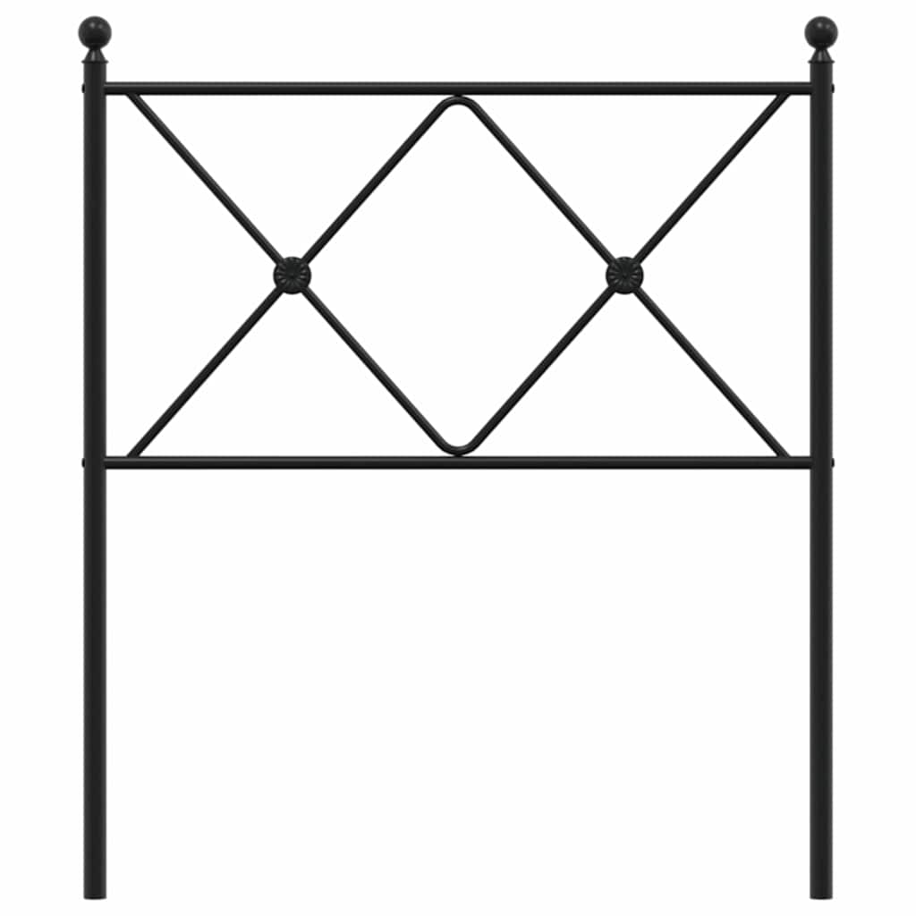 Cabeceira de substituição 75 cm metal preto