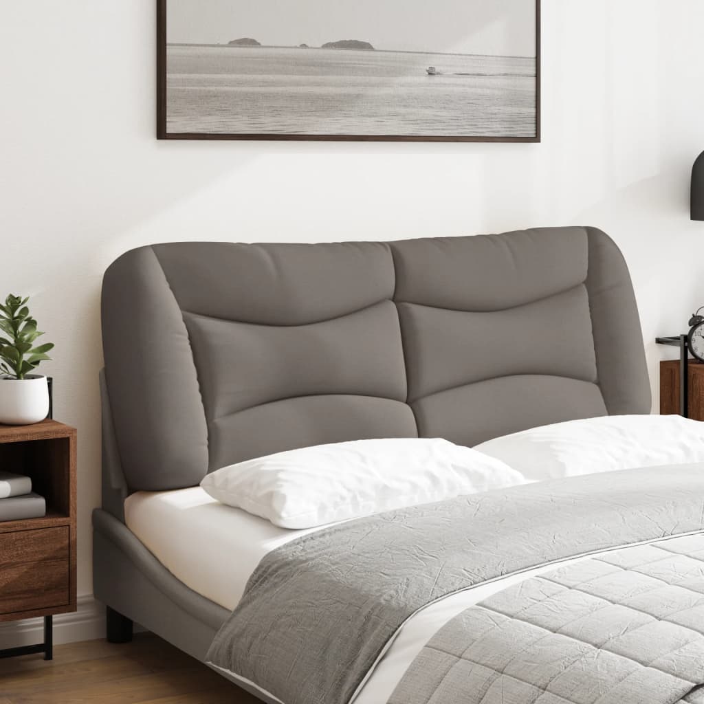 Almofadão de cabeceira hvar 140 cm tecido cinzento-acastanhado