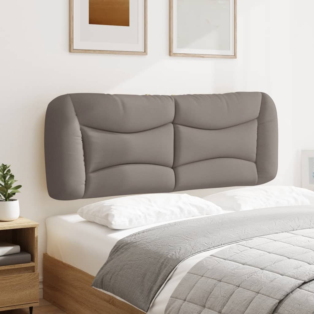 Almofadão de cabeceira hvar 140 cm tecido cinzento-acastanhado