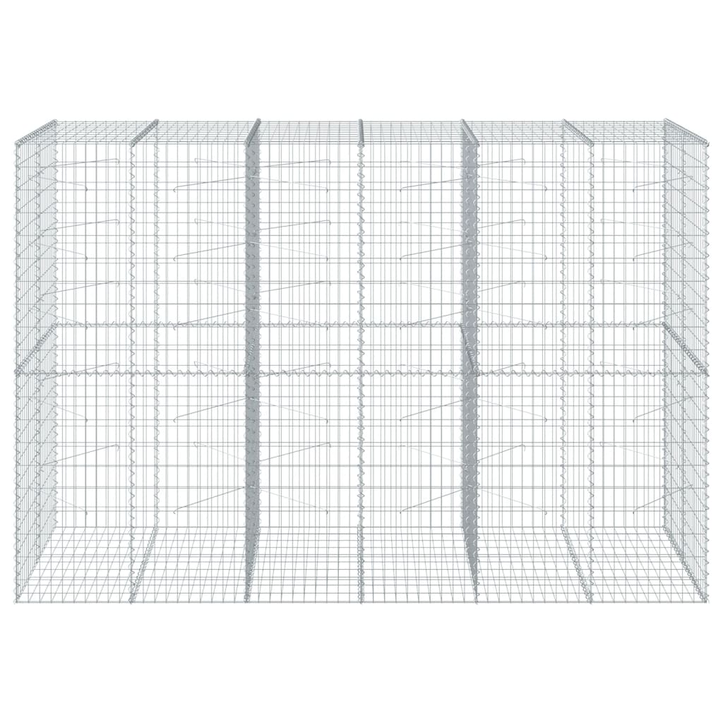 Cesto gabião com cobertura 300x100x200 cm ferro galvanizado