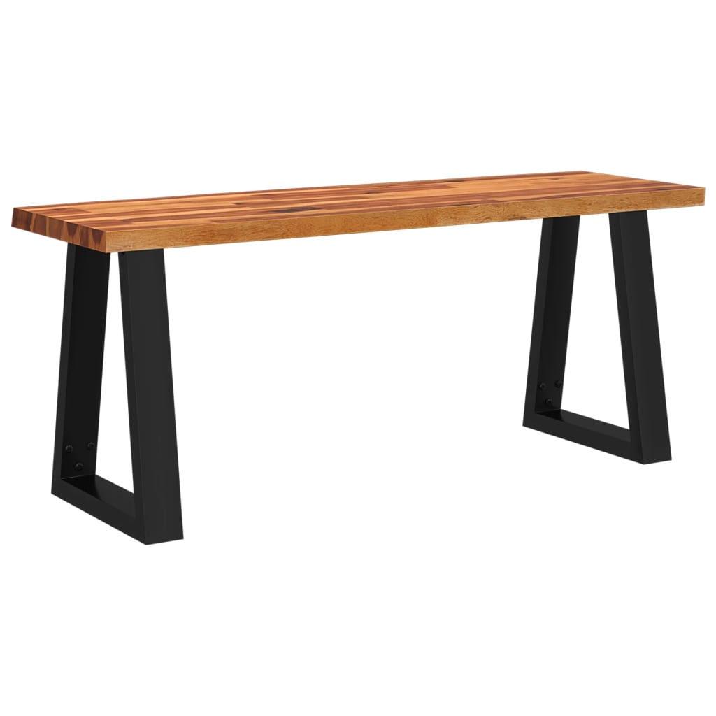 3 Pcs conjunto de jantar c/ bordas vivas acácia maciça