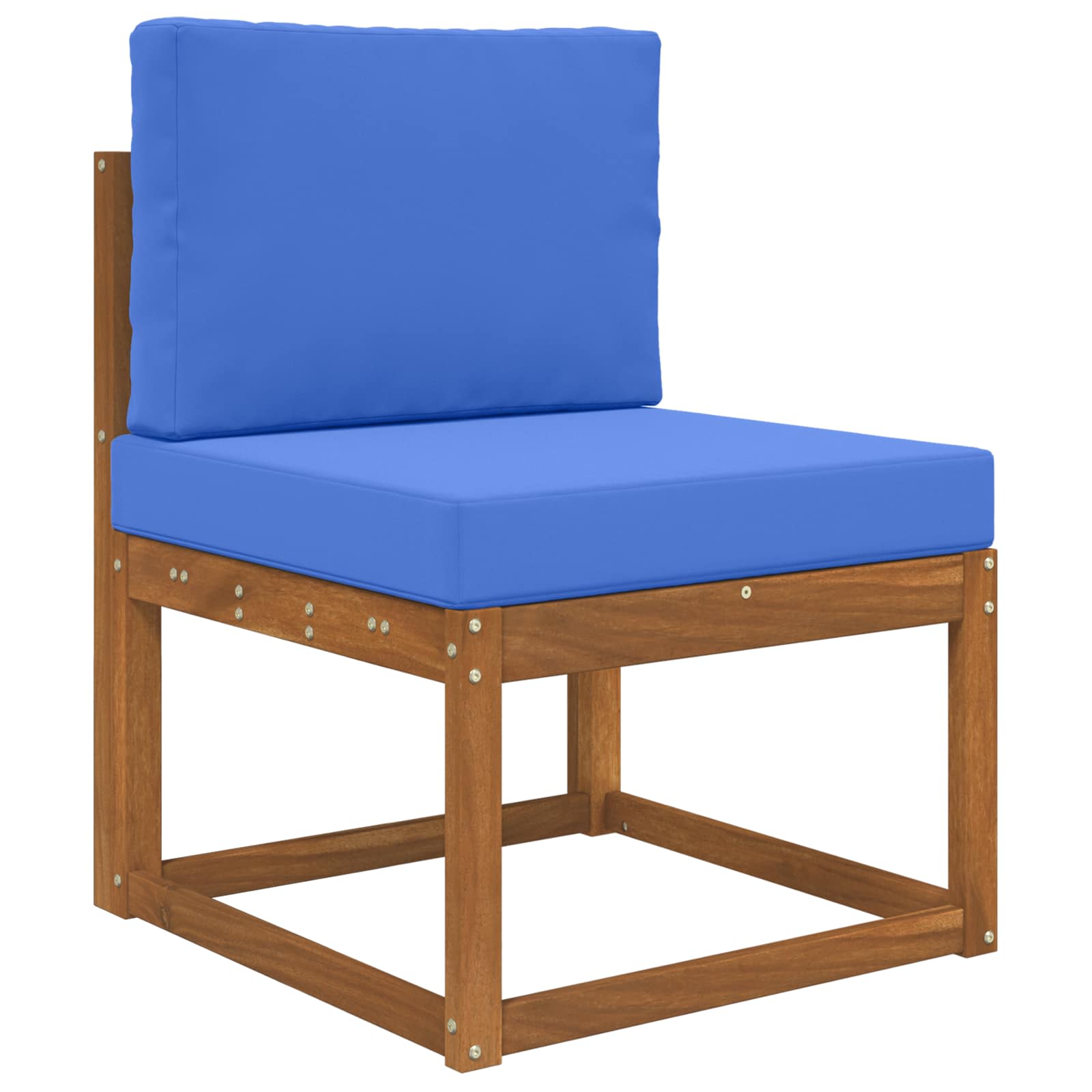 Almofada para sofá externo poliéster azul royal 60 x 60 x 8 cm
